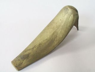 Early Kentucky Long Rifle - Brass Butt Plate Casting - Muzzleloader Gun Part