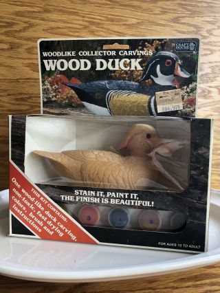 Vintage Craft House National Audubon Paint A Wood Duck