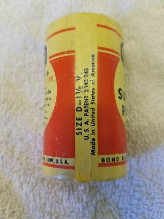Vintage D cell battery - Bond,  Power 4