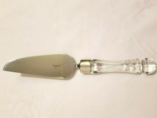 Vintage Waterford Crystal Offset Pie/cake Knife Server 11 5/8 " Stainless Blade