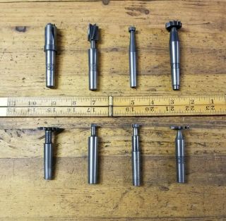 Vintage Keyseat Cutter Tapered Shank Keyway Machinist Milling Cutting Bits ☆usa
