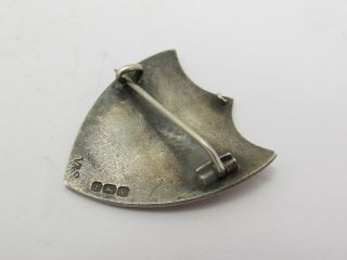 Vintage Sterling Silver 925 & Enamel Shield Brooch Pin 4