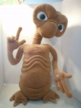 Vintage 24 " Large Talking E.  T.  Plush With Light Up Heart And Finger