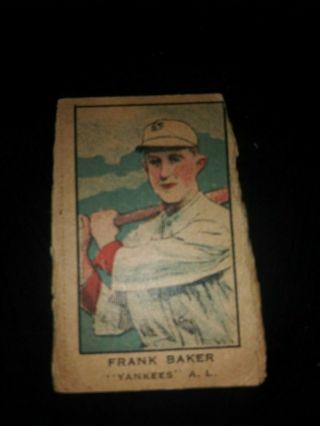 Frank Baker 1921 W - 551 Vintage Collectible Baseball Card.