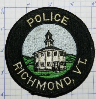 Vermont,  Richmond Police Dept Vintage Version 2 Patch