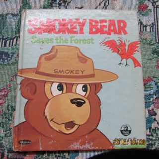 Smokey Bear Saves The Forest Kennon Graham Whitman Tell - A - Tale Vintage Hc 1971