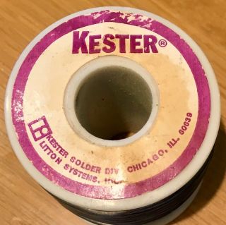 Vintage Kester 44 Resin Core Solder Alloy 40/60 Diameter.  093 Core 66 4
