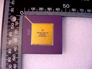 Vintage Motorola Purple Gold Processor Mc88200rc33