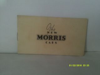 Vintage Morris Motors Brochure