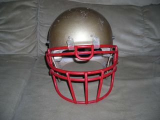Vintage Riddell " Air ",  Game Football Helmet,  Gold W/red Facemask,  Adult Med