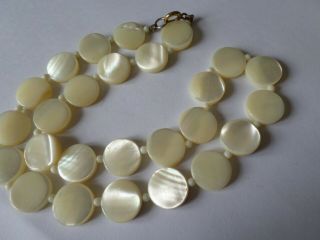 3 vintage mother of pearl & abalone shell necklaces - FOR RESTRINGING 4