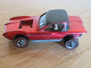 Vintage 1968 Mattel Hot Wheels Python Diecast Toy Car Red