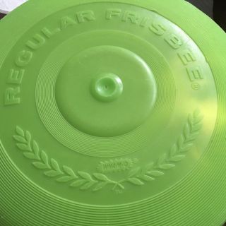 Wham - O Regular Frisbee Green 1966 Throwing Disk Game Outdoor Sport Usa Vintage