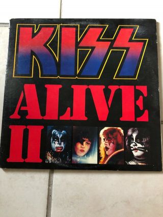 Release Vintage Vinyl Record Kiss Alive Ii (2) W/evolution Of Kiss Book