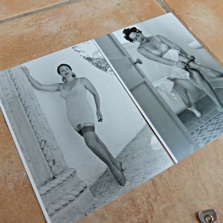 Vintage Black & White Photos Pin - Up 2 5x7 black & white vtg lingerie Girdle Nyl 2