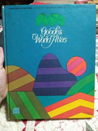 Vintage Goode ' s World Atlas (13th Edition) by Rand McNally.  Published 1970 2