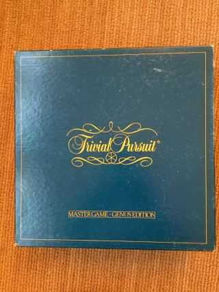 Vintage 1981 Trivial Pursuit Master Game Genus Edition Complete Set