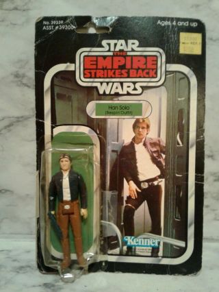Star Wars Vintage Empire Strikes Back - Bespin Han Solo W/ 41 Back Blister Card
