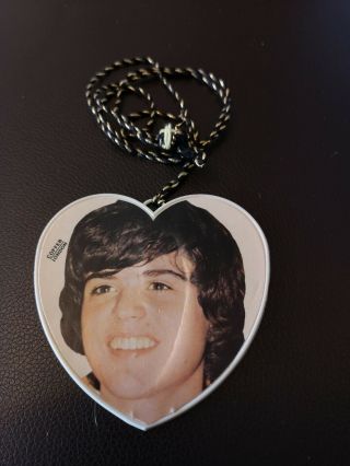 Vintage Donny Osmond Photo Badge Kneclace By Coffer The Badge People
