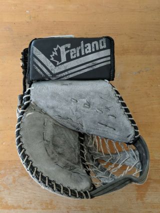 Vintage Ferland Victory Gm5000 Hockey Goalie Glove Trapper