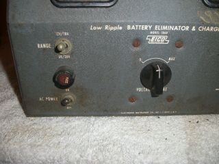 VINTAGE EICO 1060 Low Ripple BATTERY ELIMINATOR & CHARGER U.  S.  A. 3