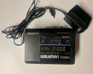 Vintage Sony Wm - F76 Portable Cassette Radio Walkman For Repair
