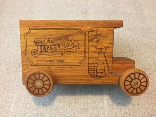 Toystalgia wooden bank vintage Pepsi - Cola truck 2