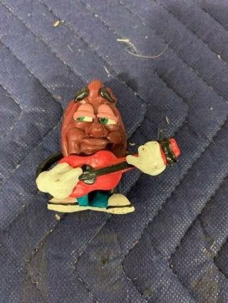 Vintage California Raisins Playing Red Guitar Toy 3 " A