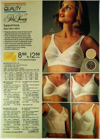 1982 Vintage PAPER PRINT AD Teddy half slip camisole bra lady lingerie underwear 2
