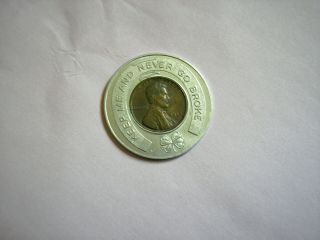 Vintage Rexall Drugs Store 1 Cent 1952 Penny Good Luck Token Allentown Pa.