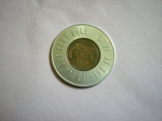 vintage REXALL drugs store 1 CENT 1952 PENNY GOOD LUCK TOKEN allentown pa. 2