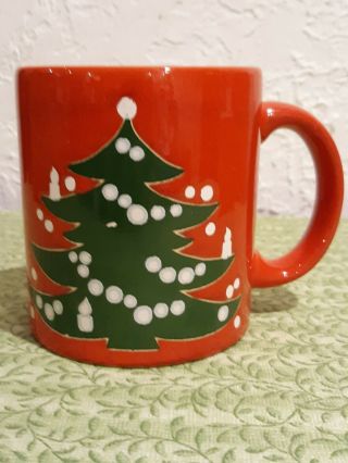 Waechtersbach Christmas Tree Coffee Tea Mug Vintage Made In W.  Germany Euc