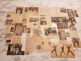 " The Beatles " Vintage 1964/65 Detroit Newspaper Articles & Clippings/photos (2)
