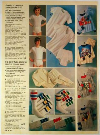 80 ' s Vintage PAPER PRINT AD ANNIE underwear cozy blanket sleepers vest panty set 2