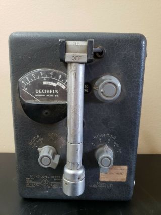 Vintage General Radio Decibel Sound Level Meter 1551 - B