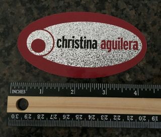 Christina Aguilera Vintage Debut Album Promo Sticker 1998