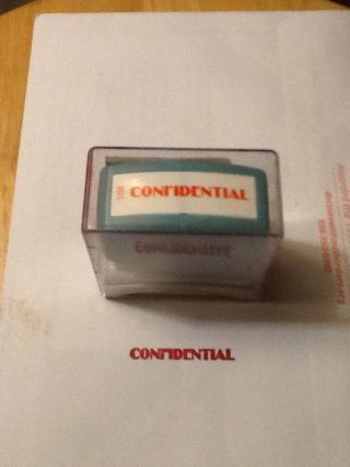 Vintage Stamps Brand Xstampe Confidential 1150 Self Inking Re - Ink Able