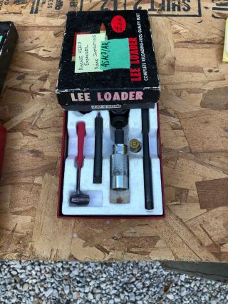 Vintage Lee Hand Loader Reloading Tool 45 Acp 45 Auto Rim