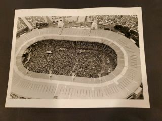 Queen Arial Photo Over Wembley Stadium Vintage 6x8 Press Concert Photo 1980 