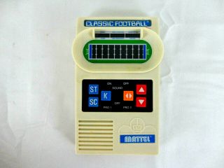 Vintage Mattel Classic Football Electronic Hand Held Game