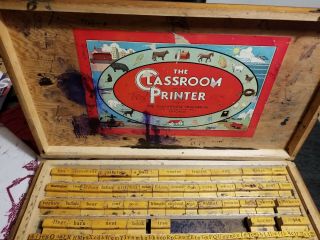 Vintage 1932 The Classroom Printer Stamp Boxed Set By The Classroom Teacher 2