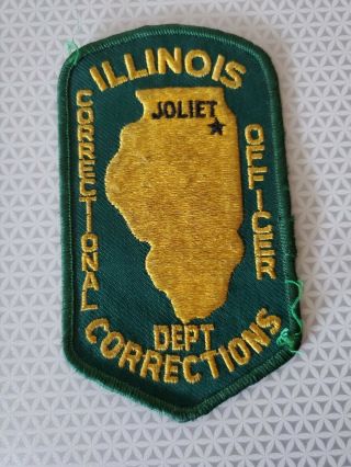 Joliet Illinois Dept.  Corrections Correctional Officer Patch Vintage Cheesecloth