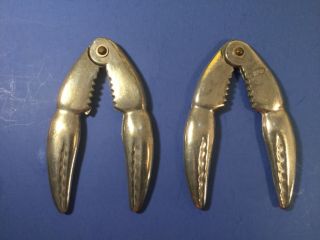 Two Vintage Metal Crab Lobster Shell Claw Crackers Made In Japan