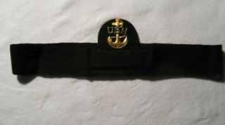 Wwii Vintage U.  S.  Navy Hat Band Chief Petty Officer