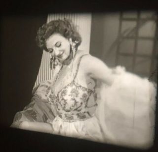 Vtg 1950’s Risqué Burlesque Dancer Stripper Cherrie Knight 16mm B&w Stag Film