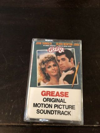 Grease Movie Soundtrack Cassette Vintage Tape