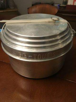 Vintage Sigg Tourist Cook Set Mess Kit With Strap Made In Switzerland No Stove