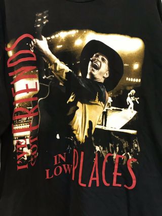 Garth Brooks Vintage 90’s Tour Concert T - Shirt Xl Black Long Sleeves