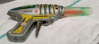 Space Ray Gun Litho Tin Toy Vintage Japan 1950 - 1960s Ko Toy Company -