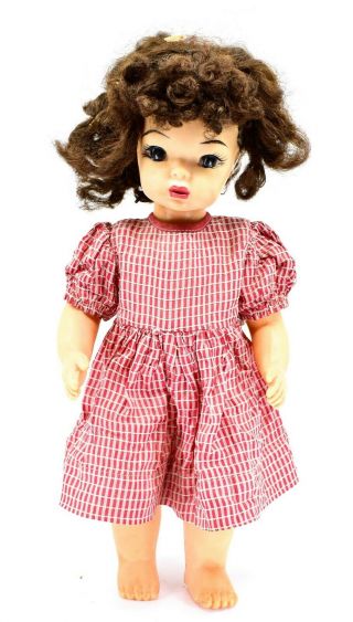 Vintage 16 " Terri Lee Hard Plastic Brunette Doll With Outfit